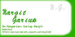 margit gariup business card